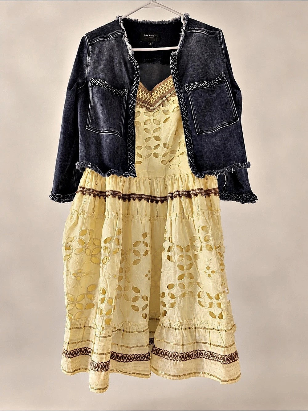 Farmers Market Floral Maxi Dress Yellow & copper